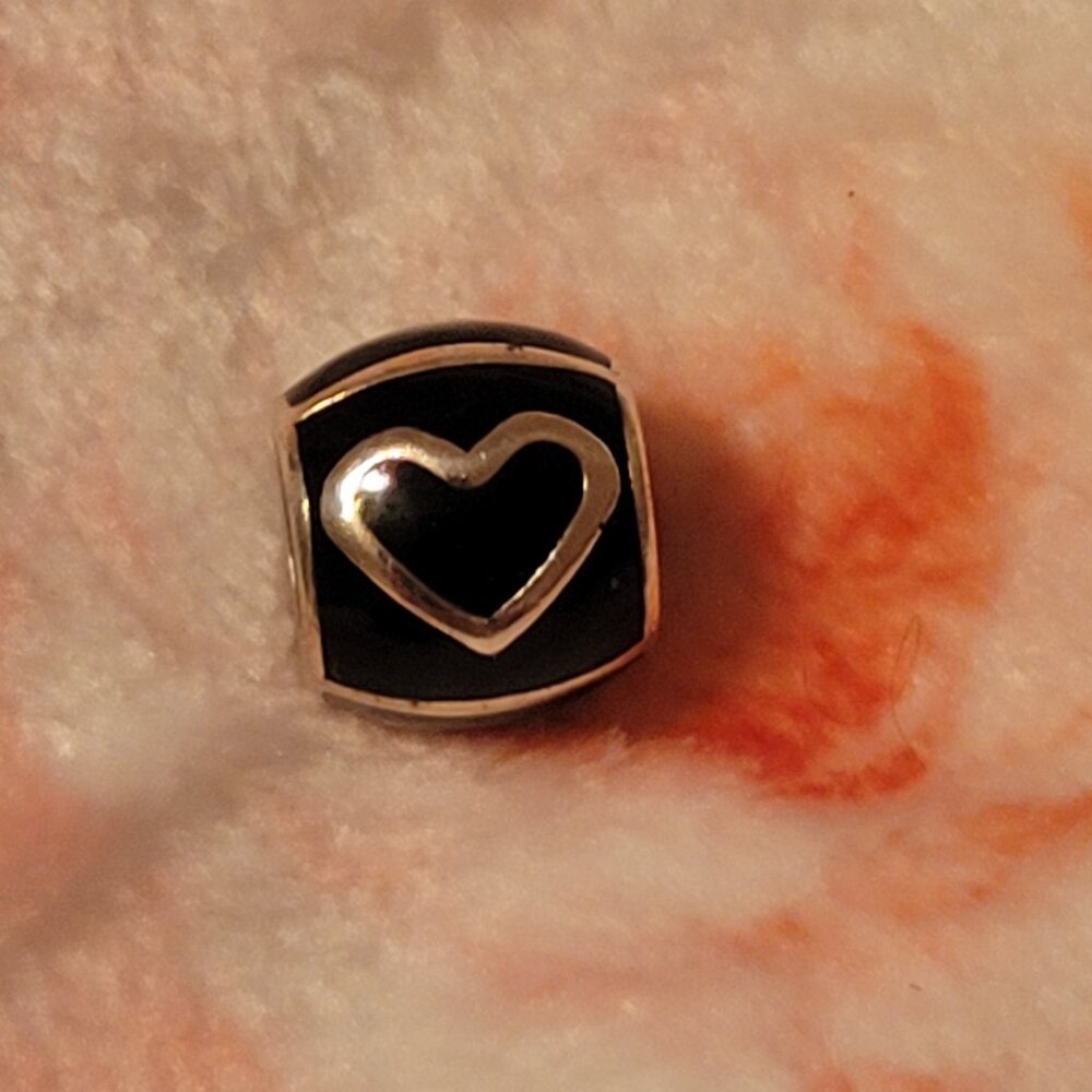 Brighton Night Glow "Heart " Bead Retired New